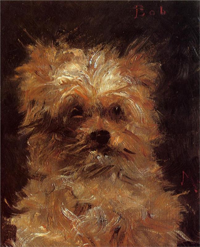 Head of a Dog, 1876 - Edouard Manet Painting